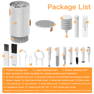 Kit de nettoyage multifonctionnel 20 en 1 avec brosse pour PC, ordinateur, écouteurs, outils de nettoyage, vente en gros d'usine - Product Image 3
