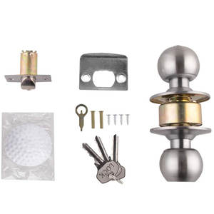 पॉलिश पीतल सिलेंडर ट्यूबलर डोर नॉब लॉक और कंप्यूटर कुंजी के साथ एंटी-चोरी सुविधा - Product Image 5