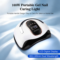 Lampe à ongles électrique UV LED professionnelle avec 4 minuteurs, capteur infrarouge, pour le durcissement du gel, utilisation à domicile, fonctionnement intelligent