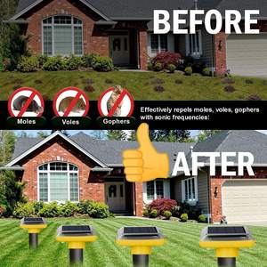 Répulsif <span class=keywords><strong>anti</strong></span>-serpents à ultrasons à énergie solaire Saijzek ODM OEM pour taupes, gophers, campagnols - Product Image 5