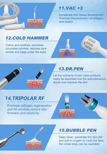 Huidverzorgingsapparaat 14-in-1 dieptereiniging diamant microdermabrasie hydro zuurstof gezichtsbehandeling met US/IT stekker compatibiliteit - Product Image 5