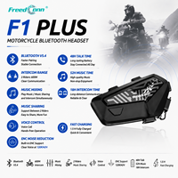 Intercom moto FreedConn F1 PLUS 600M pour 2 motards, casque Bluetooth pour communication entre conducteur et passager