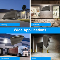 Paquete de pared LED impermeable IP65 de alta eficiencia, accesorio de corte completo para exteriores, Sensor de fotocélula, instalación de montaje en pared para jardín