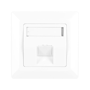 美式1端口面板RJ45框架，带快门114*70毫米，带RJ45模块连接器，兼容7/6/6e类 - Product Image 4