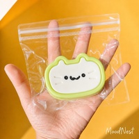 Jouet Squishy Kawaii Chat au Fromage en TPR, Doux, Sensoriel, Anti-Stress, à Presser sur le Bureau pour Filles et Garçons, Commandes en Gros