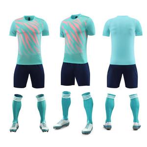 Ademend, op maat gemaakt voetbaltenue, vocht afvoerend, 100% polyester, antibacterieel, korte mouwen voor intensieve sporttraining - Product Image 5