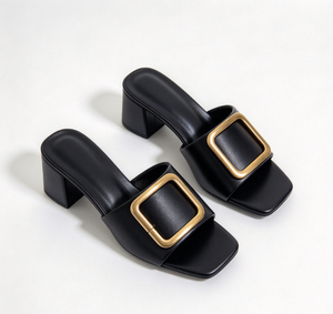 Chaussures d'été pour femmes à talons hauts en maille avec nœud, talon amande, bout ouvert et fin - Product Image 2