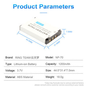 Batería RingTeam 1200mAh 3,7 V para cámaras <span class=keywords><strong>CASIO</strong></span> <span class=keywords><strong>Casio</strong></span> 1/Z250/Z300/Z270, 2, 1, 2, 2, 1, 2 - Product Image 5