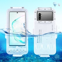 Étui de plongée étanche PULUZ 45m/147ft pour prise de photos et vidéos sous-marines, compatible avec les téléphones Android Galaxy, Huawei, Xiaomi
