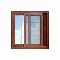 Fabricante chino Parrilla personalizada Ventanas correderas Puerta Doble vidrio templado Huracán Impacto Ventana corredera de aluminio