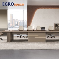 Solution d'aménagement de bureau EGROspace, table de réunion moderne en bois, bureau de direction, bureau de conférence