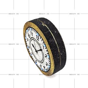 Women Crystal <b>Clock</b> Shape Evening Bag Beaded Rhinestone Clutch <b>Vintage</b> Cocktail Party Purse - Product Image 6