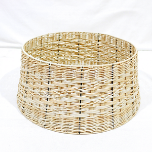 Hot Selling Round Handmade PE Rattan <b>Christmas</b> <b>Tree</b> Skirt Natural Weave Basket Style Decorative <b>Base</b> - Product Image 5
