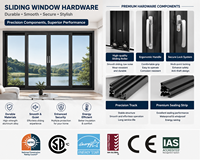 Ventana Corredera de Aluminio con Doble Acristalamiento Personalizada, Insonorizada, Eficiente Energéticamente, Fabricante de Ventanas Modernas para Viviendas