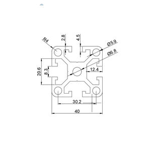 Trung Quốc Nhà sản xuất tùy chỉnh công nghiệp nhôm hồ sơ 80x80 phần được sử dụng cho dây chuyền sản xuất - Product Image 4