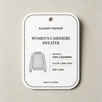 Étiquettes personnalisées pour vêtements avec coins arrondis, étiquettes en papier découpées