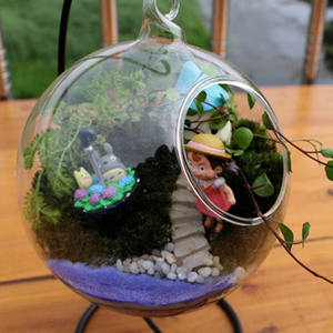 Clear Ronde Vorm Opknoping Glazen <span class=keywords><strong>Aquarium</strong></span> Vissenkom - Product Image 6