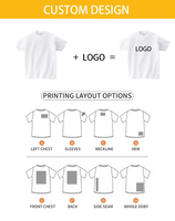 Camisetas Personalizadas de Alta Calidad 100% Algodón para Hombre con Impresión Digital Estilo Inglés Tela de 180-280 g/m²