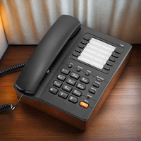 Téléphone filaire analogique avec identification de l'appelant PSTN RJ11 avec pile AAA pour hôtel bureau