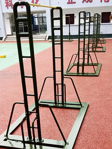 C-TOP DR-001 Höhenverstellbare Stahl-Parallelstangen 2-in-1 Multifunktionales Trainingsgerät für Arm- und Brustmuskulatur - Product Image 5