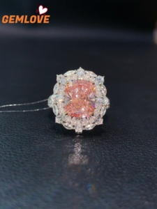 Bague solitaire en diamant de laboratoire taille princesse, sertie sur 4 griffes, en or massif 18 carats, bague de fiançailles pour femme, joaillerie fine OEM - Product Image 1
