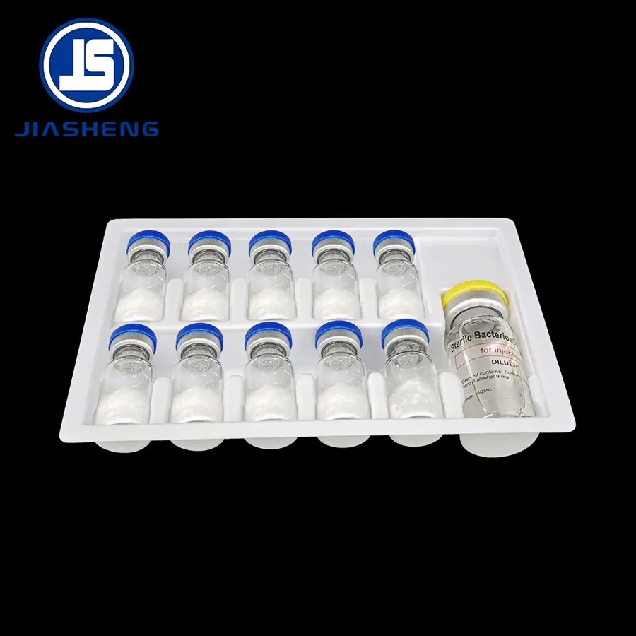 Ampola de plástico branco para frascos de 10ml, bandeja para embalagem de medicamentos, fabricante de plástico médico, amostra de embalagem PET, embalagem em bolhas, aceita