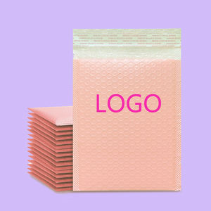 Bolsa de Burbujas de Película Coextruida Biodegradable Ecológica Rosa Nude 40x45+5CM, Gruesa, para Cosméticos, Joyería, CD, con Logotipo Personalizado - Product Image 1