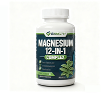 Nouvel Arrivage : Capsules de Magnésium Glycinate pour la Santé Musculaire, Complexe 12-en-1 de Vitamines et Minéraux, 700mg, Soutien Osseux et Articulaire, 120 gélules