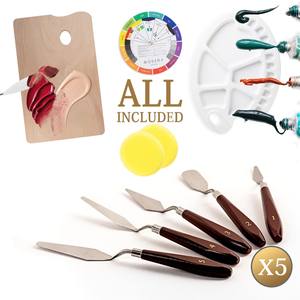 Chevalet français peinture acrylique ensemble Kit de démarrage d'artiste de luxe avec champ en bois Studio croquis boîte chevalet - Product Image 6