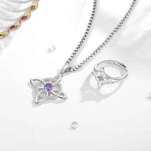 Merryshine 925 in argento <span class=keywords><strong>Sterling</strong></span> da uomo gioielli da streghe 925 in argento <span class=keywords><strong>Sterling</strong></span> fata strega magica Wicca anello con nodo in argento 925 da donna - Product Image 5