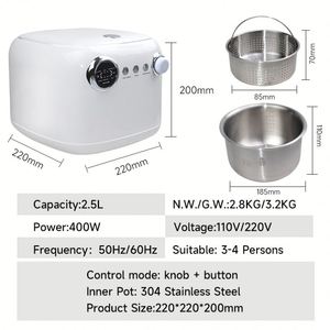 Nouvelle conception OEM/ODM Cuiseur à riz électrique à faible teneur en sucre 2,5 L, cuiseur multifonction avec cuiseur vapeur intérieur en acier inoxydable et pot Olla Arrocera - Product Image 5