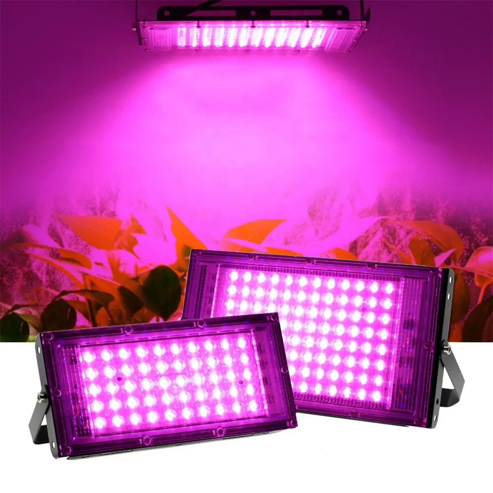 50W LED Grow Light Full Spectrum led grow flood light For Indoor Outdoor Greenhouse Hydroponic Plant Growth Lighting