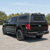 Hardtop en aluminium verrouillable et étanche pour benne de pick-up, idéal pour le camping, les voyages tout-terrain et le rangement d'équipement