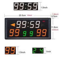 Tableau d'affichage numérique électronique LED portable et rechargeable Ganxin en stock avec télécommande pour les matchs de basketball, de cornhole et de padel