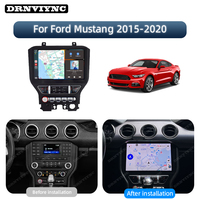 Autoradio Android 8 cœurs avec écran central 2K de 11,5 pouces, caméra 360°, Carplay, GPS, lecteur DVD audio pour Ford Mustang 2015-2020