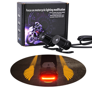12V Angel Wing Projecteur Lumière LED Modification pour <span class=keywords><strong>Moto</strong></span> Châssis Queue Clignotant Lumière Lanterne Décorative Système D'éclairage - Product Image 1