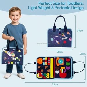 Nuevo Diseño de Tablero de Actividades Montessori de Fieltro para Niñas, Juguetes Sensoriales, Libro Silencioso de Fieltro para Niños Pequeños, Libro de Actividades de Fieltro - Product Image 4