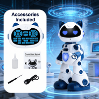 Robot Educativo Inteligente con IA, Juguete con Control Remoto, Recargable por USB, Material Plástico, para Niños de 4 a 6 Años