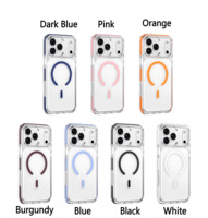 Nouvelle coque de protection magnétique N52 transparente bicolore de luxe pour iPhone 18 Pro Max 2026 – Idéale pour les boutiques