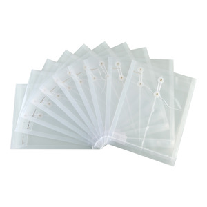 Comix United – dossier transparent format A4, sac de protection pour documents avec cordon de serrage, rangement réutilisable - Product Image 1