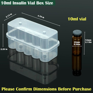 Boîte de rangement pour vaccins en poudre lyophilisée transparente en plastique PP de 3 ml à 20 ml, avec logo personnalisé, fabriquée au Guangdong, pour 2 à 10 flacons de 5 ml - Product Image 4
