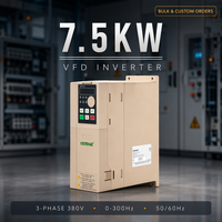 Inversor VFD Estable de 7.5kW 10HP Trifásico 380V con Teclado Extraíble para Proyectos en Nigeria, Sudáfrica y Egipto