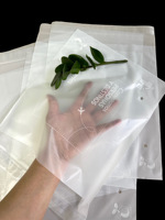 Sacs en polyéthylène 100% compostables et biodégradables, écologiques, transparents, refermables, autocollants, avec logo pour t-shirt
