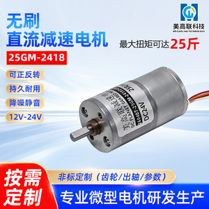 25-2418 Brushless Dc Motor 32mm 300 Rpm Flange Mount Permanent Magnet Low <b>Speed</b> High Torque Reversible With Pwm <b>Control</b> - Product Image 3