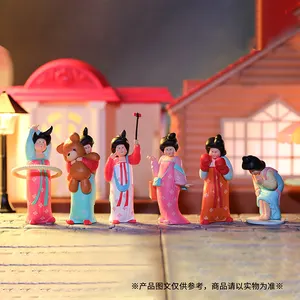 hula hoop giocattolo del capretto Suppliers-Mini Figure di vendita calde 8cm 7pcs Tang Ladies set giocattolo di creazione culturale splendida serie di signore giocattolo in Pvc per bambini figura regalo