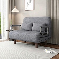 Sofá Cama Plegable con Estructura Metálica, Sofá para Sala de Estar, Descanso, Almuerzo, Estudio Todo en Uno, Dos en Uno, Moderno y Sencillo