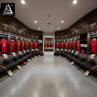 Armoire de Rangement Modulaire Intelligente pour Vestiaire de Club de Football et de Baseball avec Banc