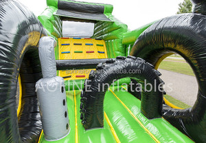 Inflatable Máy kéo chạy 17m vui vẻ Inflatable xe tải Khóa học trở ngại trò chơi thể thao - Product Image 4
