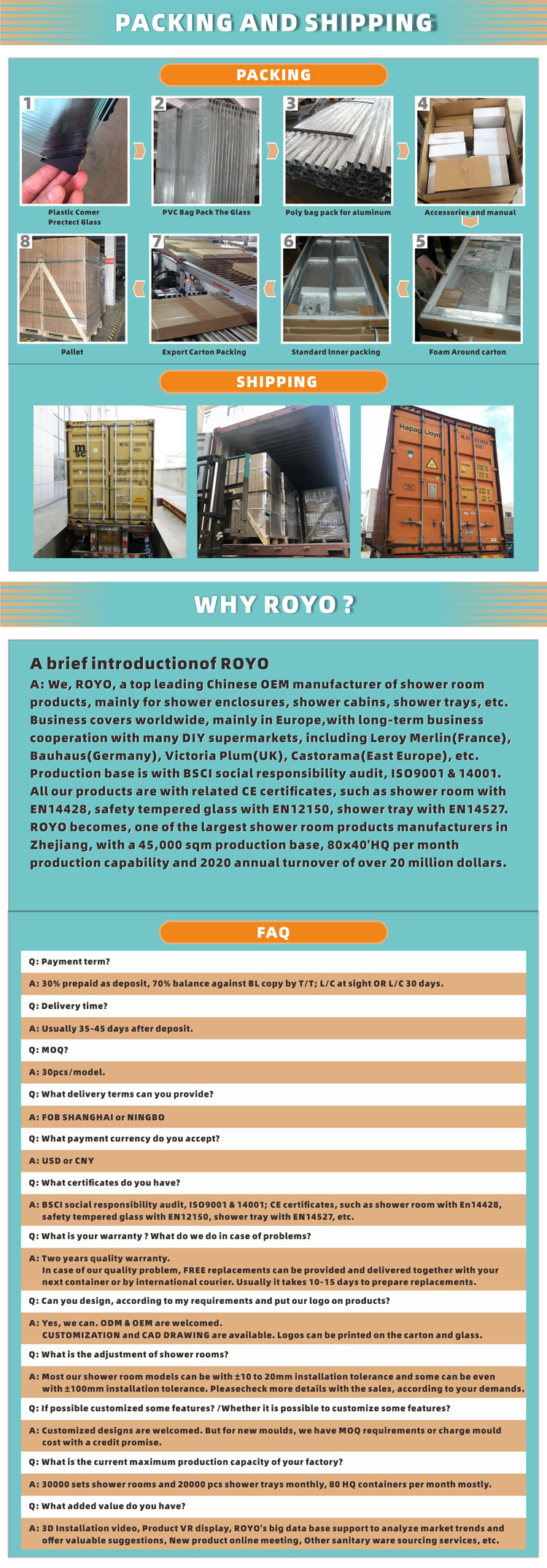 Factory direct 5cm and 15cm cheap dark blue shower base square rectangle bath shower tray