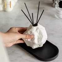 C&H Offre Spéciale Bougies Aromatiques Marque Privée Pot en Plâtre et Ciment pour Bougies Décoration Maison Pots à Bougies Réutilisables pour Mariages